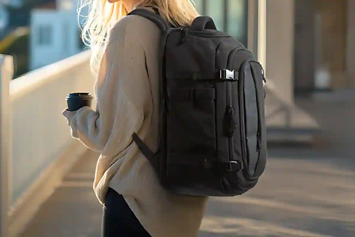 Bagsmart Blast Quick Access 28L travel backpack for petite travelers.