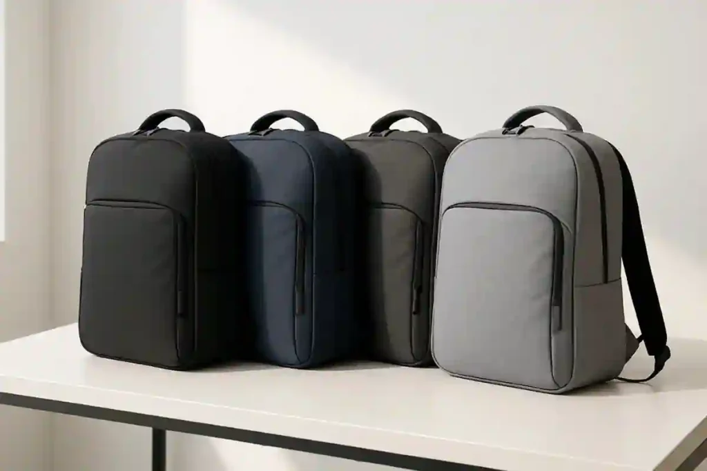 Best Lightweight Laptop Backpacks for Travel & Commute (2025) 8 Student carrying a slim laptop backpack while walking across campus.