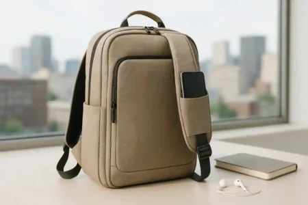 Backpack with Phone Pocket on Strap: 15 Best Picks for 2026 Modern backpack with phone pocket on shoulder strap, perfect for commuting, travel, and everyday carry.