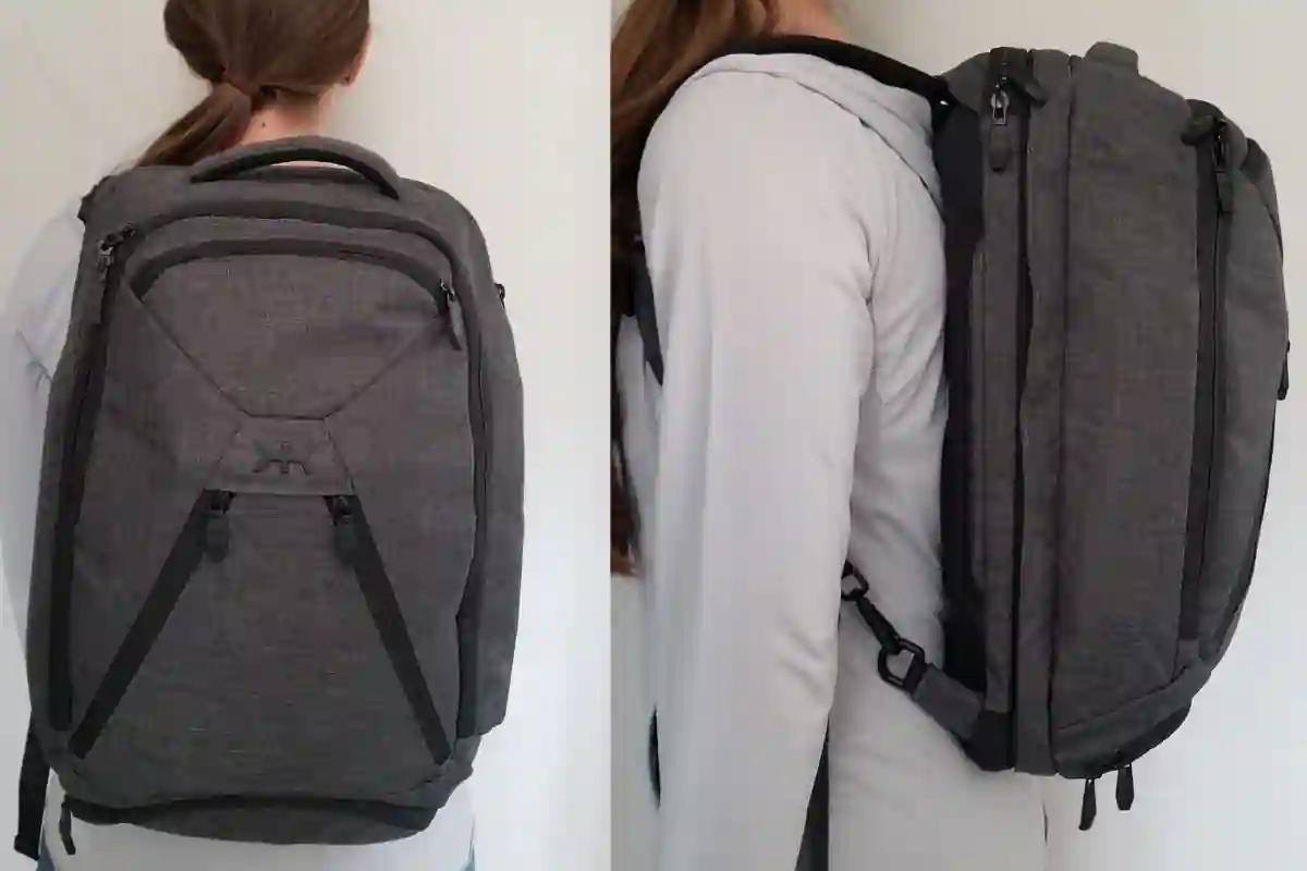 Knack Small Series 2 expandable laptop backpack for work and travel.