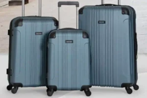 Best Hard Shell Suitcase Sets for 2025 (Durable, Stylish & Great Value) -Three-piece Kenneth Cole Reaction hard shell luggage set in multiple colors.