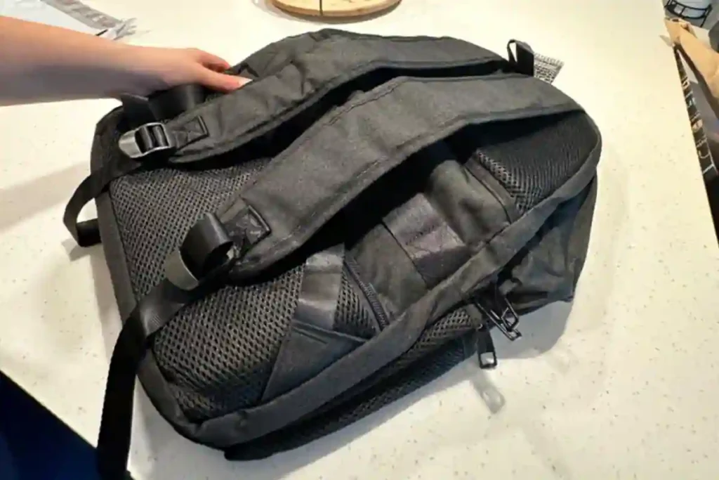 Spacious LIWAG travel backpack loaded with essentials, ranking among the best 17-inch laptop backpacks for travelers and commuters.