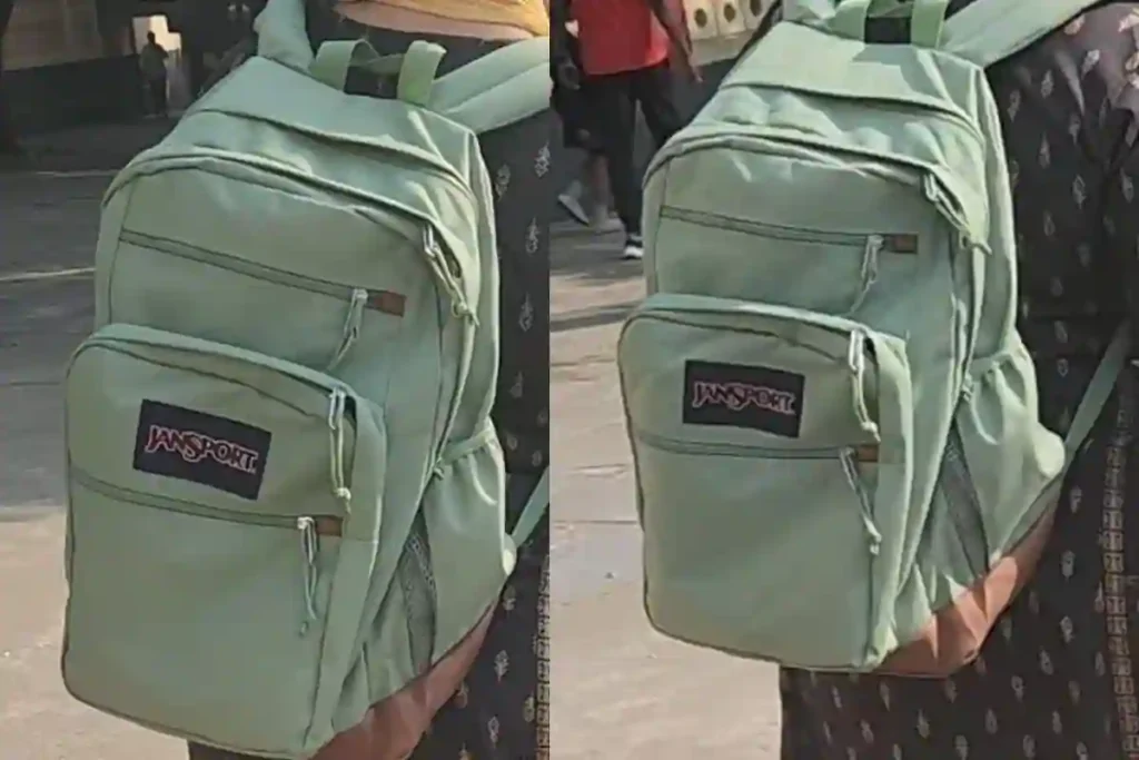 Classic JANSPORT backpack with multiple pockets and padded laptop sleeve ideal for school and work.