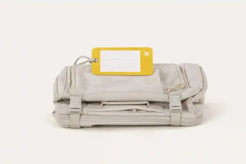 BAGSMART Blast travel backpack shown right out of the box, highlighting its clean design, structured shape, and water-resistant fabric