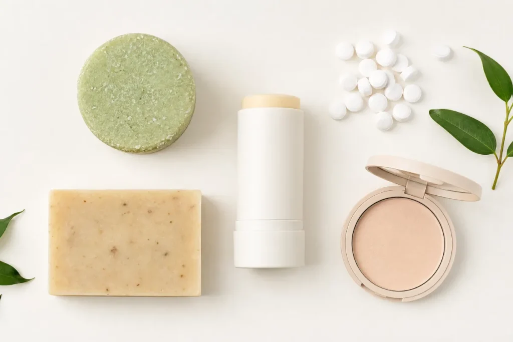 solid toiletries not counted as liquids TSA 
shampoo bar solid deodorant toothpaste tablets